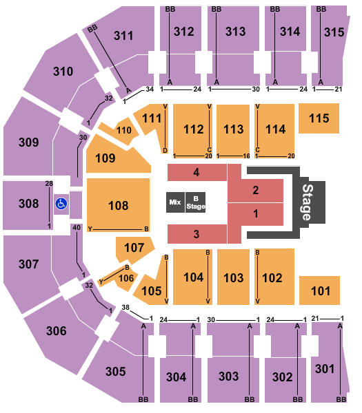 John Paul Jones Arena Jelly Roll Seating Chart