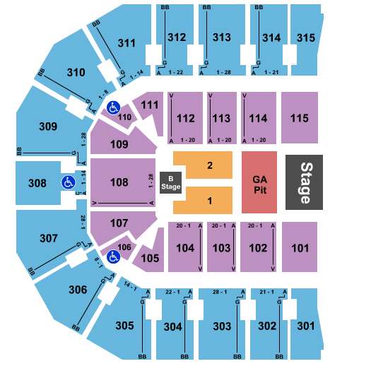 John Paul Jones Arena Keith Urban Seating Chart