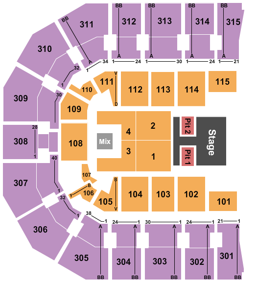 John Paul Jones Arena Kenny Chesney Seating Chart
