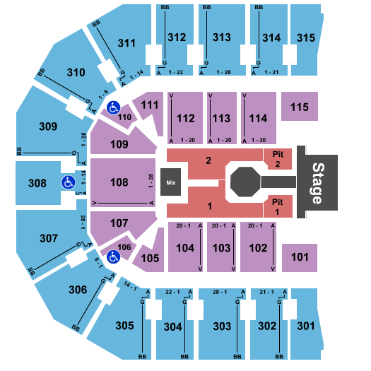 John Paul Jones Arena Luke Bryan Seating Chart