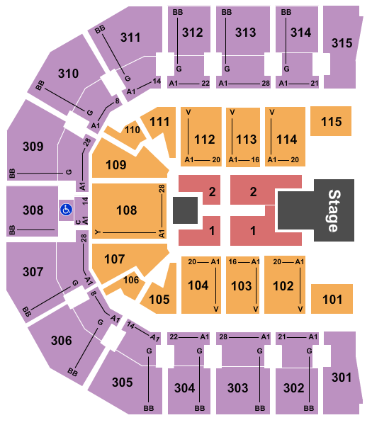 John Paul Jones Arena Panic! At The Disco Seating Chart