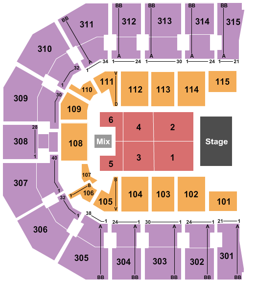 John Paul Jones Arena Reba McEntire Seating Chart
