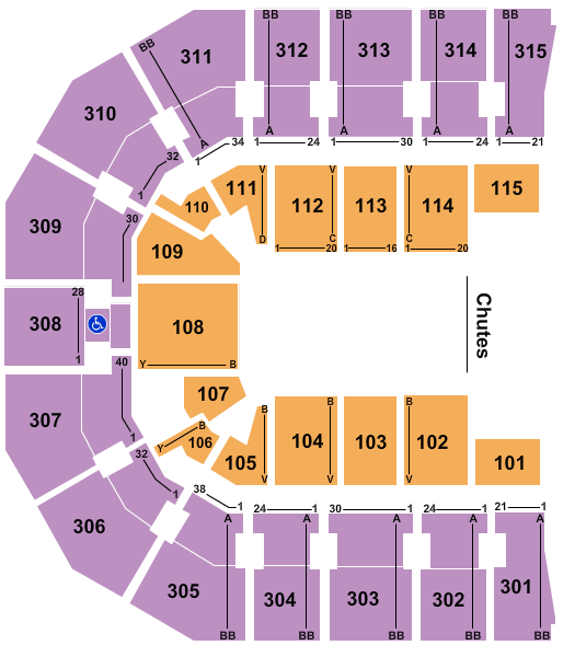 John Paul Jones Arena Rodeo Seating Chart