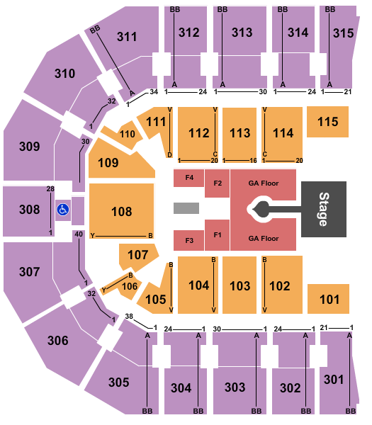 John Paul Jones Arena Sabrina Carpenter Seating Chart