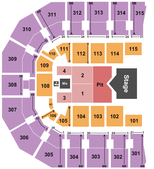 John Paul Jones Arena Sam Hunt Seating Chart