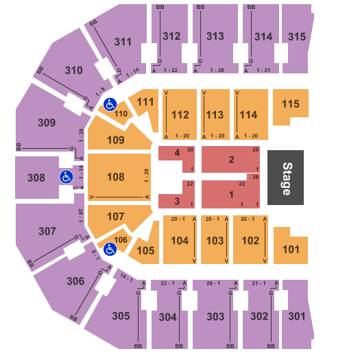 John Paul Jones Arena Stevie Nicks Seating Chart