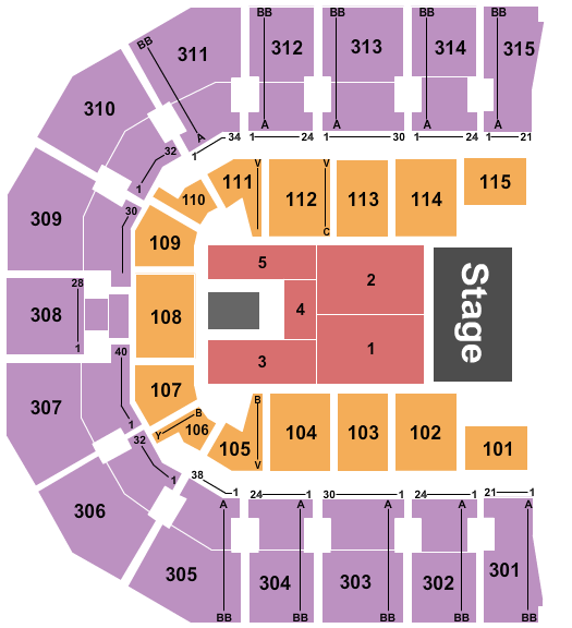 John Paul Jones Arena TSO Seating Chart