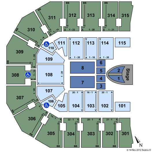 John Paul Jones Arena Taylor Swift Seating Chart