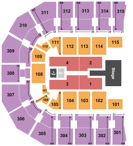 John Paul Jones Arena Thomas Rhett 2 Seating Chart