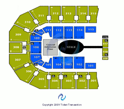 John Paul Jones Arena Center Stage GA Seating Chart