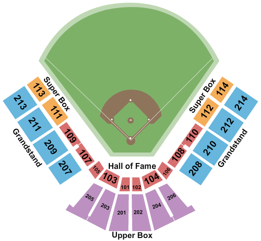 John Thurman Field Baseball Seating Chart