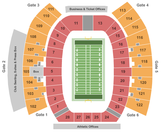 Jones AT&T Stadium Seating Chart - Lubbock