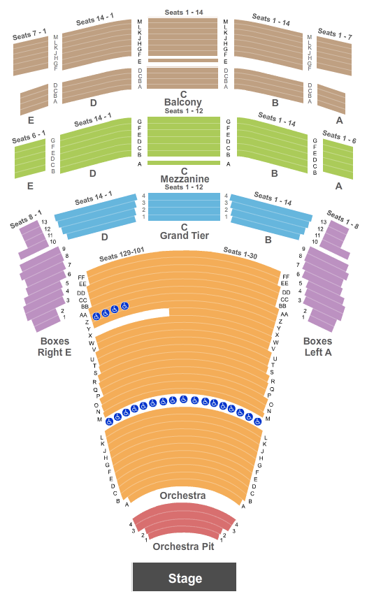 Jones Hall For The Performing Arts Seating - Houston