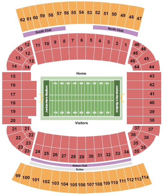 Jordan-Hare Stadium Football Seating Chart