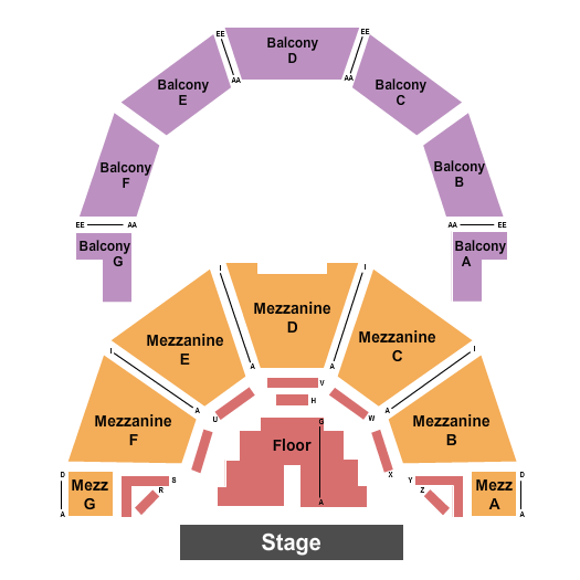 Jordan Hall - PA End Stage Seating Chart