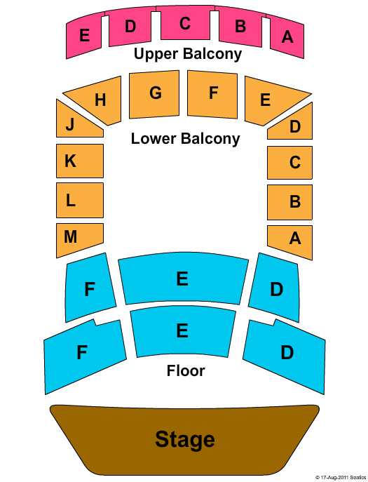 Jorgensen Center Endstage - Childrens & Chamber Seating Seating Chart