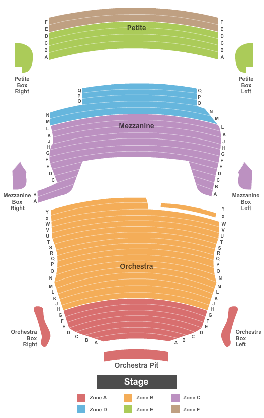 Hammons Hall Seating Chart