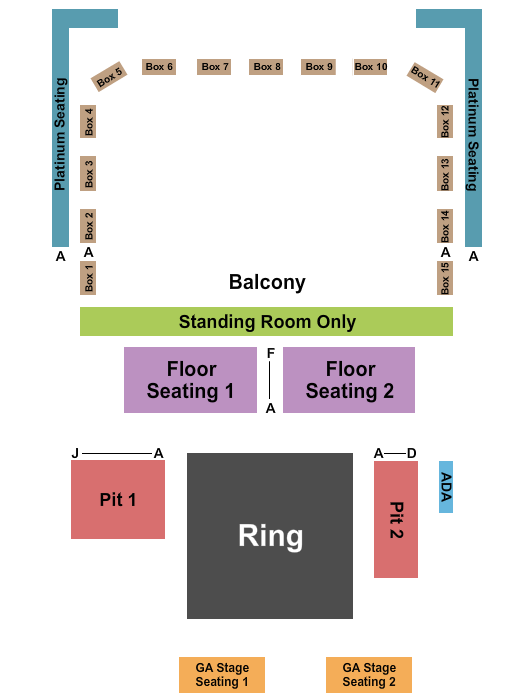 KEMBA Live! WWE 3 Seating Chart