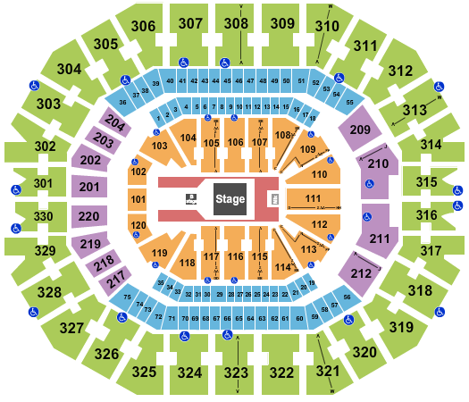 KFC Yum! Center Forrest Frank Seating Chart
