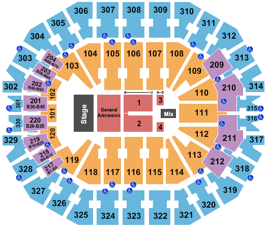 East Ky Expo Center Seating Chart