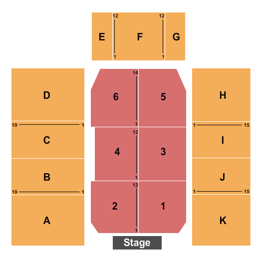 Kaiser Permanente Arena Endstage 2 Seating Chart
