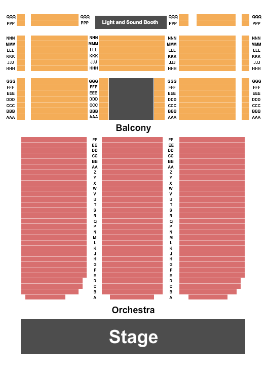 Kannapolis Performing Arts Center Endstage Seating Chart