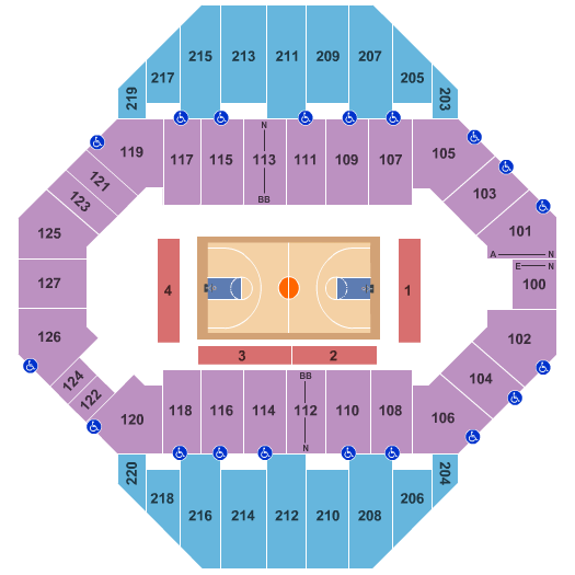 Landon Arena At Stormont Vail Events Center Basketball Seating Chart