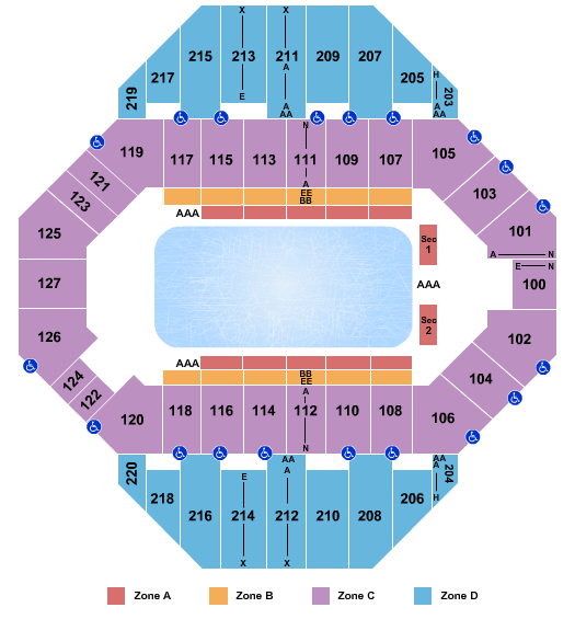 Landon Arena At Stormont Vail Events Center Disney On Ice Zone Seating Chart