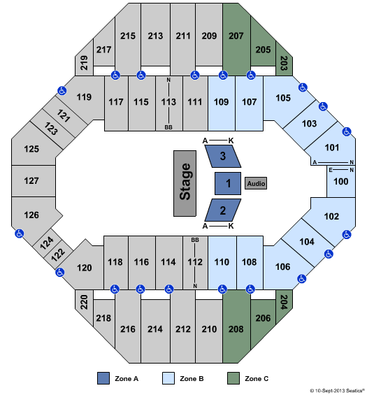 Landon Arena At Stormont Vail Events Center Family Zone Seating Chart