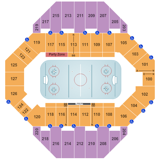 Landon Arena At Stormont Vail Events Center Hockey Seating Chart