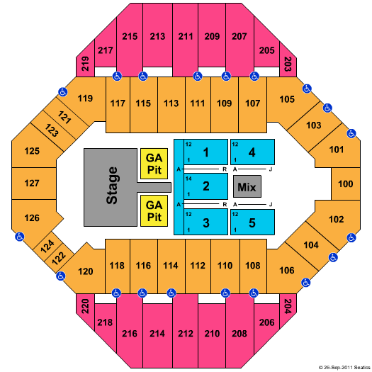 Landon Arena At Stormont Vail Events Center Miranda Lambert Seating Chart