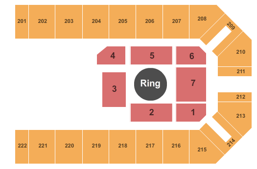 Kansas Star Event Center - Arena Bellator 159 Seating Chart