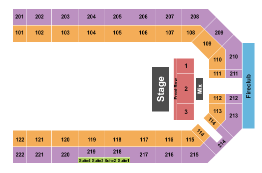 Kansas Star Event Center - Arena Seating Chart