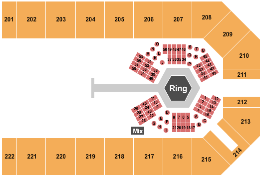 Kansas Star Event Center - Arena Wrestling Seating Chart