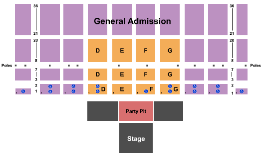 Kansas State Fair Endstage GA Pit 2 Seating Chart
