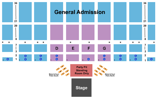 Kansas State Fair Endstage Reserved Party Pit Seating Chart
