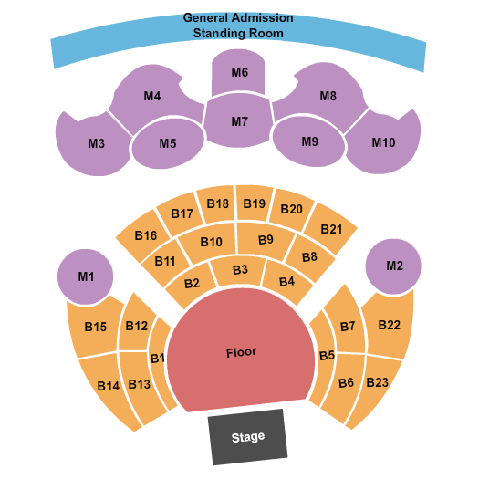 Kaos at Palms Casino Resort Endstage - RSV Floor Seating Chart