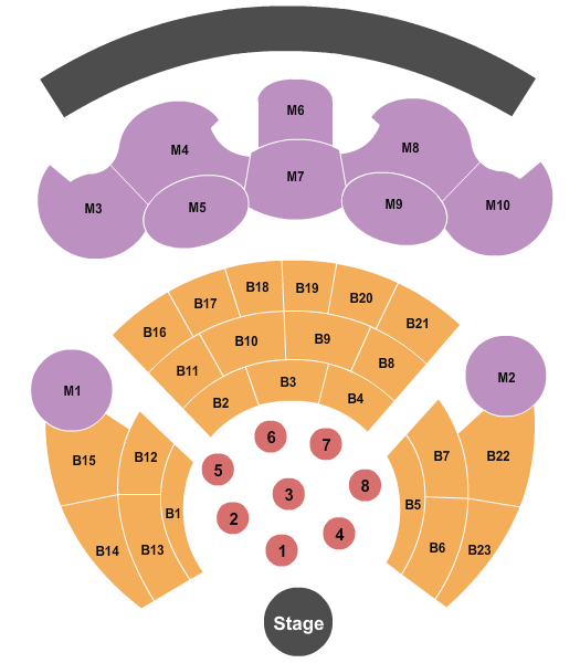 Agua Caliente The Show Seating Map Elcho Table