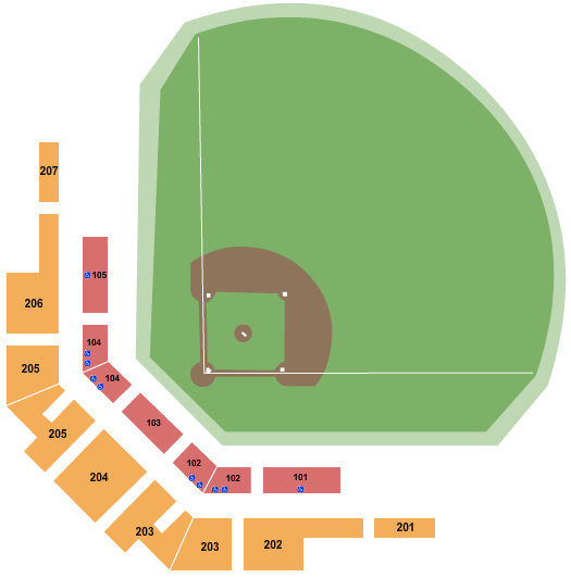 Kapco Park Baseball Seating Chart