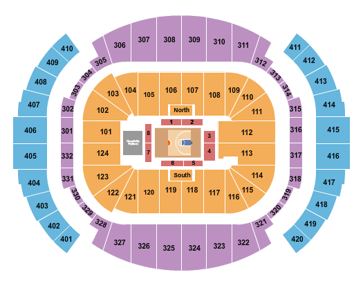 Kaseya Center Basketball - Big3 Seating Chart