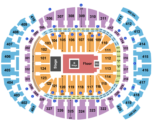 Kaseya Center Kaytranada Seating Chart