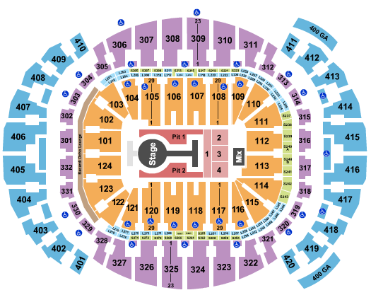 Kaseya Center Peso Pluma 2 Seating Chart