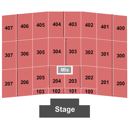 Kay Bailey Hutchison Convention Center Endstage 2 Seating Chart