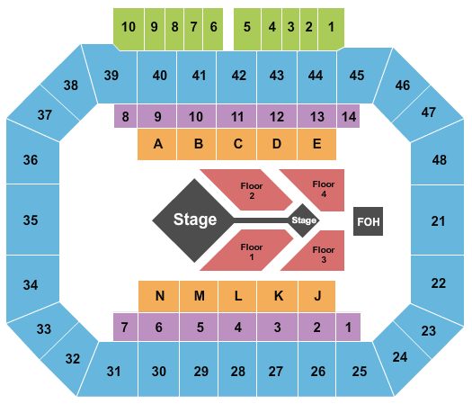 Kay Yeager Coliseum Casting Crowns Seating Chart