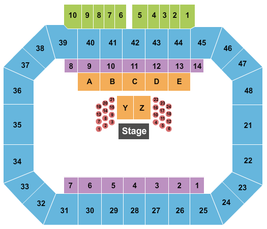 Kay Yeager Coliseum Cirque Musica Seating Chart