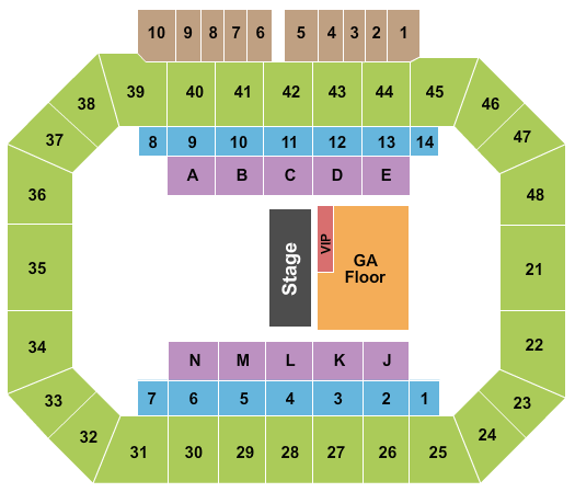 Kay Yeager Coliseum Cody Johnson Seating Chart