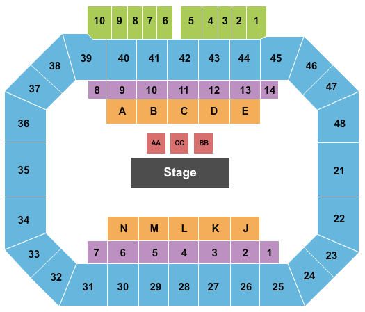 Kay Yeager Coliseum Paw Patrol Seating Chart