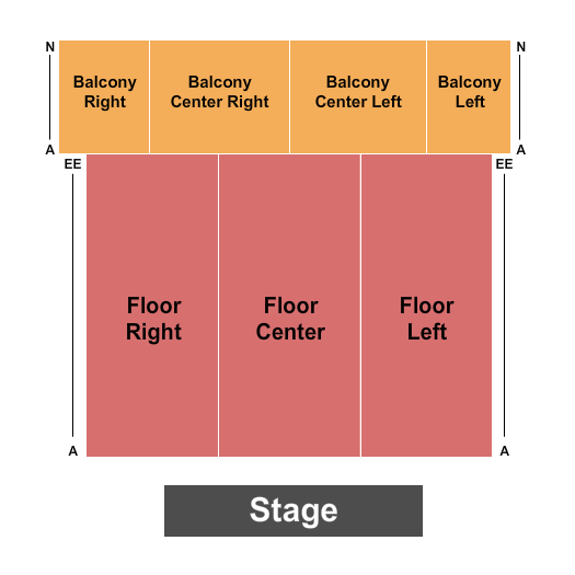 Keefe Center For The Arts Endstage Seating Chart