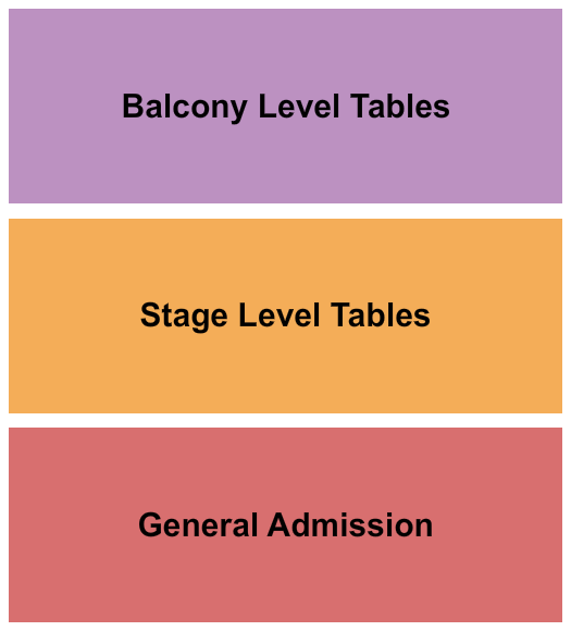 Kegs Canalside Events Center GA/Table Seating Chart