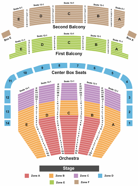 Keller Auditorium Seating Chart Opera